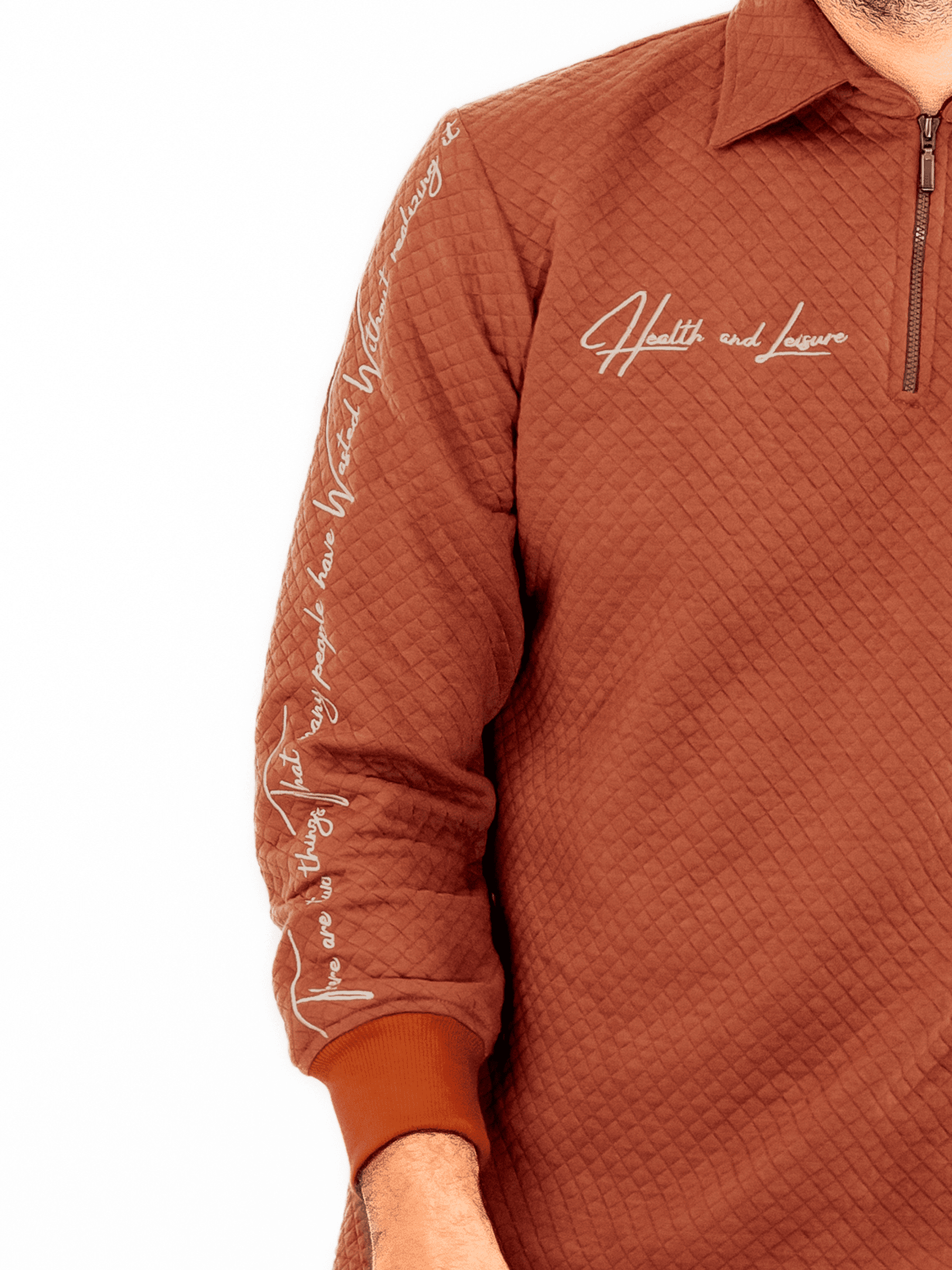KAMILIANO - DIAMOND DAZZLE – DARK MUSTARD HALF ZIP 3