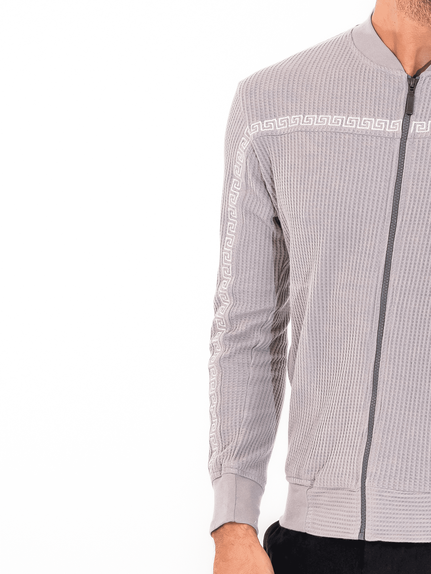 KAMILIANO - ZENITH WAFFLE WAVE – GRAY SWEATSHIRT 3