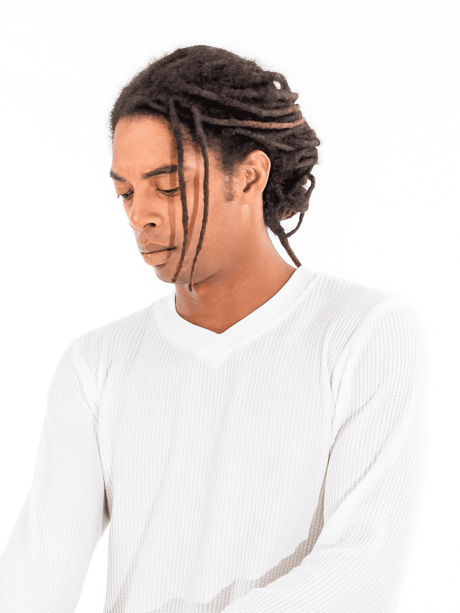 KAMILIANO - THRIVE WAFFLE ESSENCE – WHITE SWEATSHIRT 6