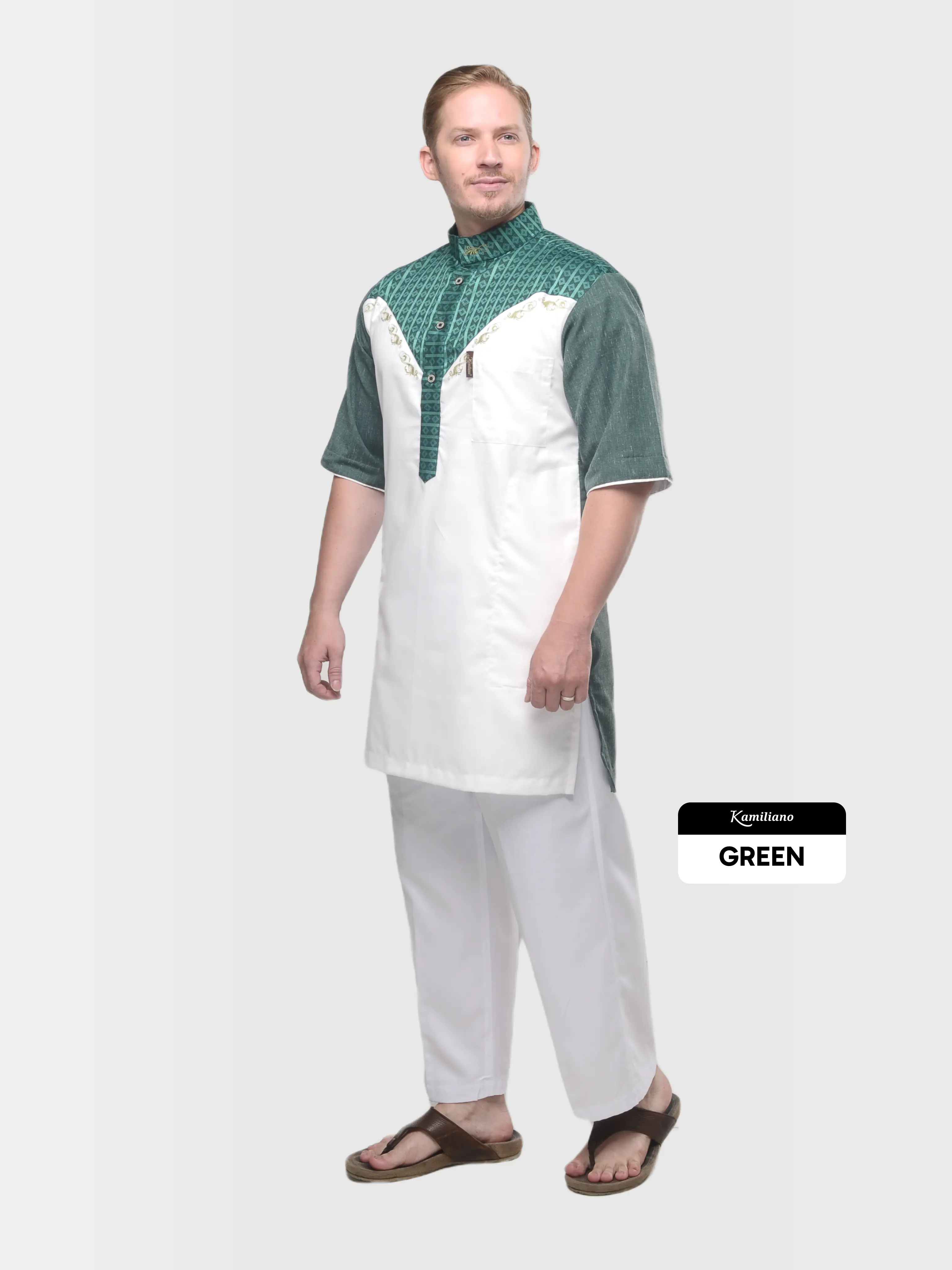 KAMILIANO KURTA BRONZE 010 ANAK - GREEN