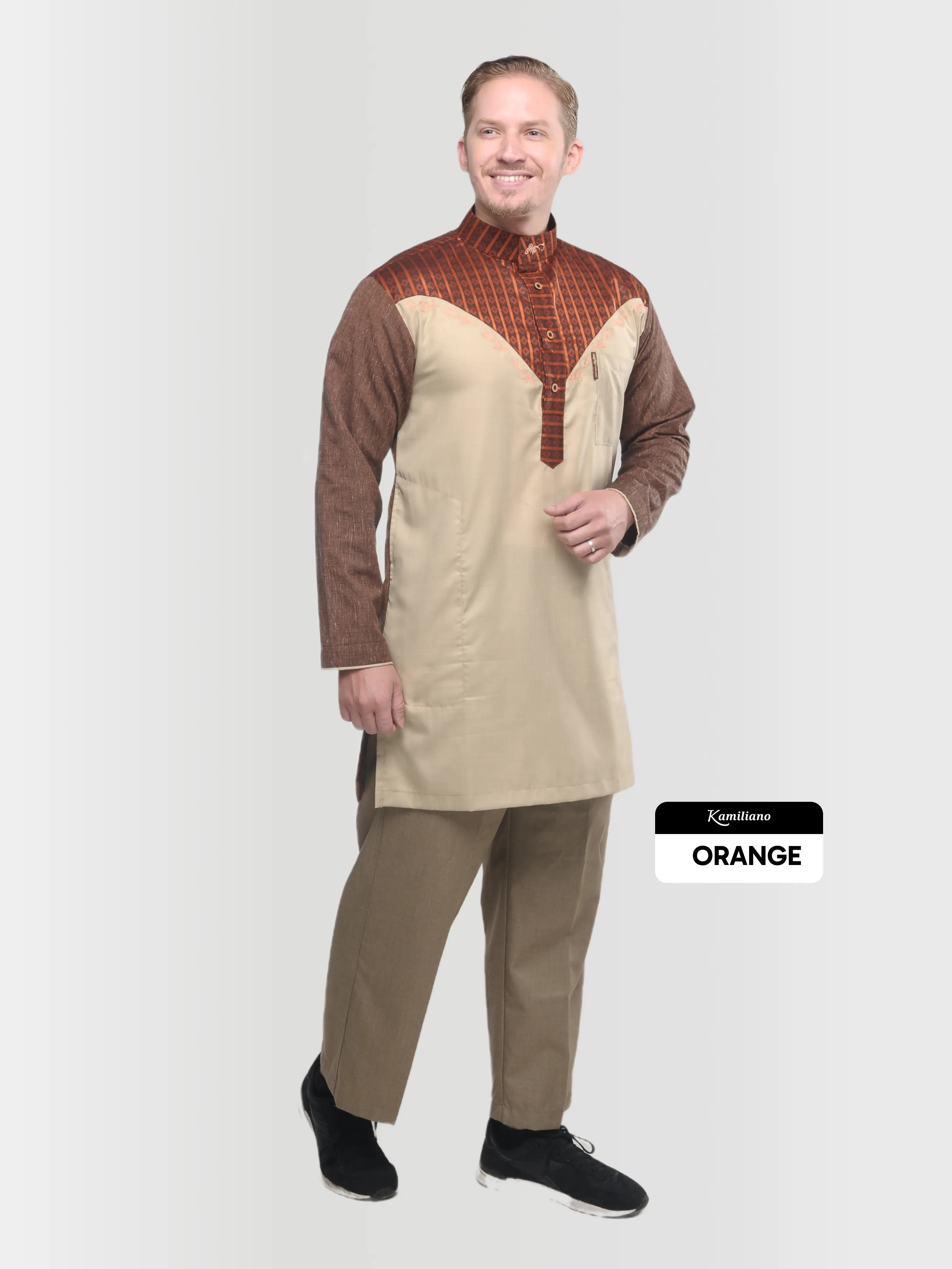 KAMILIANO KURTA BRONZE 010 ANAK - ORANGE
